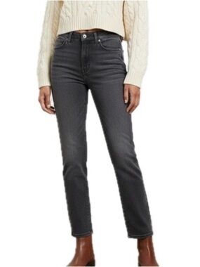 JOE’s JEANS High-waisted Straight Leg Jeans Size 27 Faded Black Wash Classic EUC